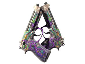 StatTrak™ Dual Berettas | Flora Carnivora (Field-Tested)